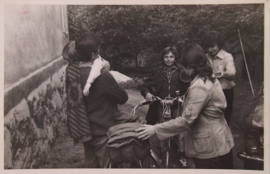Rafal's dad and brother back from Rome to Zywiec (around 1980)